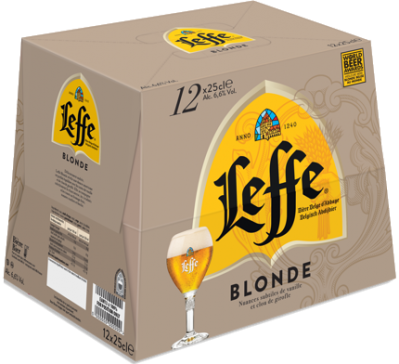 Leffe Blond doos van 12 flesjes 0,25 liter Leffe Blond doos van 12 flesjes 0,25 liter